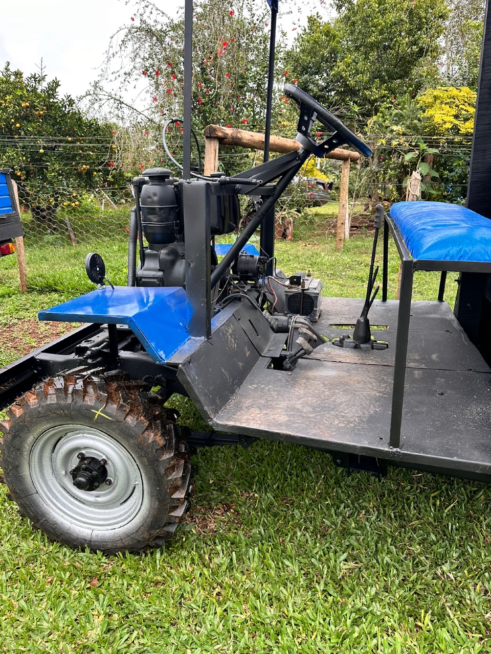 Carreta traçada e reduzida 4x4 1 pistao